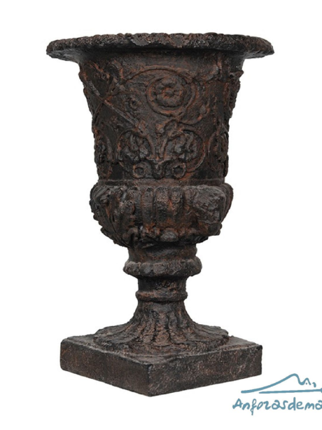 Copa Helénica, en mármol reconstituido, de 59 cm de alto. Elemento decorativo de interior o exterior.