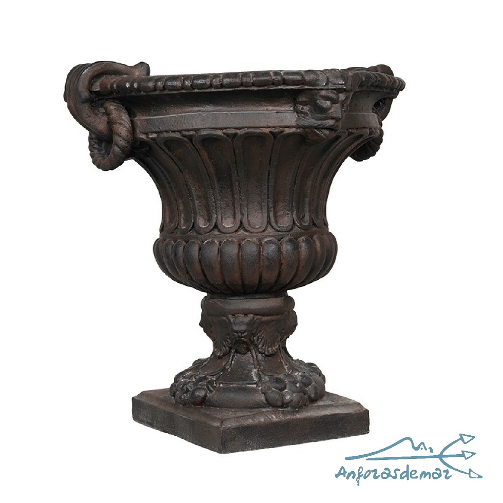 Copa Versalles, en mármol reconstituido, de 68 cm de alto. Elemento decorativo de interior o exterior.