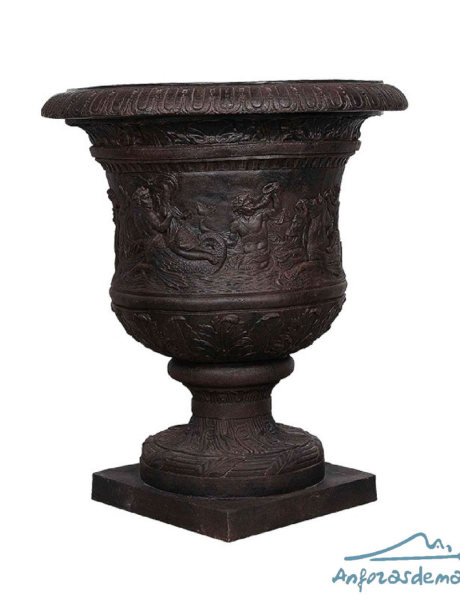 Copa Versalles grande, en mármol reconstituido, de 112 cm de alto. Elemento decorativo de interior o exterior.